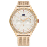 Tommy Hilfiger Multifunction Rose Gold Milanese Strap Women Watch 1782653