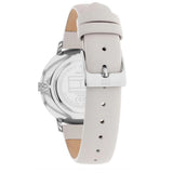 Tommy Hilfiger Silver Leather Strap Unisex Watch 1782671