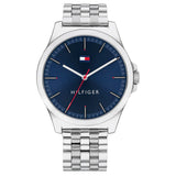 Tommy Hilfiger Blue Dial Silver Stainless Steel Strap Men Watch 1791713