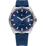 Tommy Hilfiger Blue Dial & Silicone Strap Men Watch 1791982