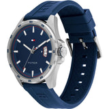 Tommy Hilfiger Blue Dial & Silicone Strap Men Watch 1791982