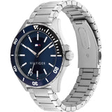 Tommy Hilfiger Blue Dial Silver Stainless Steel Strap Men Watch 1792012