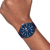 Tommy Hilfiger Blue Dial & Fabric Strap Men Watch 1792069