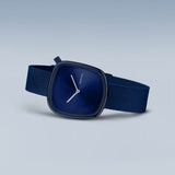 Bering Pebble Blue Dial & Nato Strap Women Watch 18034-397