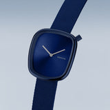 Bering Pebble Blue Dial & Nato Strap Women Watch 18034-397