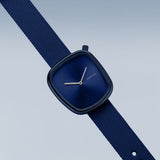 Bering Pebble Blue Dial & Nato Strap Women Watch 18034-397