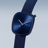 Bering Pebble Blue Dial & Nato Strap Unisex Watch 18040-397