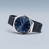 Bering Ultra Slim Blue Dial & Milanese Strap Men Watch 18740-307