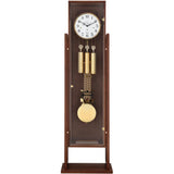 Mapple Leaf Regent Open-Frame 12-Rod Grandfather Clock – Walnut Brown Model 6601