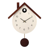Mapple Leaf Nordic Chalet Pendulum Wall Clock – Signal White Model 2005