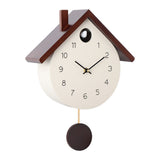 Mapple Leaf Nordic Chalet Pendulum Wall Clock – Signal White Model 2005