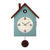 Mapple Leaf Woodland Cuckoo Pendulum Wall Clock – Patina Green Model 2032