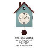 Mapple Leaf Woodland Cuckoo Pendulum Wall Clock – Patina Green Model 2032
