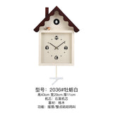 Mapple Leaf Alpine Cuckoo Pendulum Wall Clock – Signal White Model 2036
