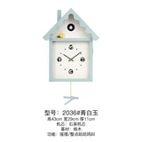 Mapple Leaf Alpine Cuckoo Pendulum Wall Clock – Signal White Model 2036