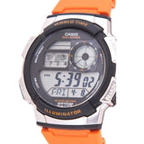 Casio Watch for Men's Orange Rubber Strap 100m Digital AE-1000W-4BVDF-P
