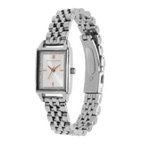 Olivia Burton Townhouse Rectangle White & Silver Bracelet Women Watch 24000012
