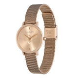 Olivia Burton Rose Gold Dial Milanese Strap Women Watch 24000020