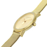 Olivia Burton Ultra Slim Bees Gold Dial Milanese Strap Women Watch 24000022
