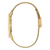 Olivia Burton Celestial Ultra Slim Metallic White & Gold Mesh Women Watch 24000024