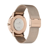Olivia Burton Celestial Ultra Slim Silver & Carnation Gold Mesh Women Watch 24000025
