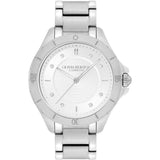 Olivia Burton Sports Luxe Guilloché Silver Strap Women Watch 24000039