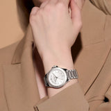 Olivia Burton Sports Luxe Guilloché Silver Strap Women Watch 24000039