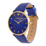 Olivia Burton Celestial Blue Leather Strap Women Watch 24000068
