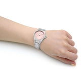 Olivia Burton Pink Dial Silver Stainless Steel Strap Women Watch 24000071