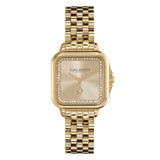 Olivia Burton Classic Grosvenor Gold Dial Stainless Steel Strap Women Watch 24000084