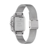 Olivia Burton Classic Grosvenor Light Grey Silver Milanese Strap Women Watch 24000086
