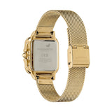 Olivia Burton Grosvenor Green & Gold Milanese Strap Women Watch 24000087