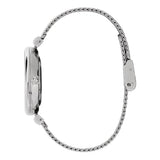 Olivia Burton Pink Dial Silver Milanese Strap Women Watch 24000095