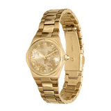 Olivia Burton Sports Luxe Mini Hexa Gold Stainless Steel Strap Women Watch 24000109