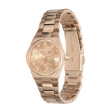 Olivia Burton Sports Luxe Mini Hexa Carnation Gold Stainless Steel Strap Women Watch 24000110