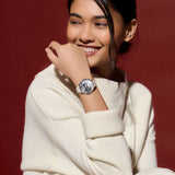 Olivia Burton Floral Dial Antique Pearl Leather Women Watch 24000113