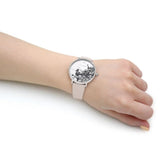 Olivia Burton Floral Dial Antique Pearl Leather Women Watch 24000113