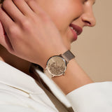 Olivia Burton Floral Blooms Ultra Slim Blush & Carnation Strap Women Watch 24000116