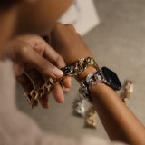 Olivia Burton Black Dial Silver Strap With Rainbow Strap Women Watch 24300004