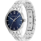 Calvin Klein Blue Dial Silver Stainless Steel Strap Men Watch 25000051