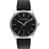 Calvin Klein Black Dial & Leather Strap Men Watch 25000062