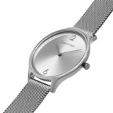Calvin Klein Silver Dial Milanese Strap Women Watch 25200001