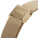 Calvin Klein Rose Gold Dial & Milanese Strap Women Watch 25200002