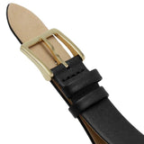 Calvin Klein Gold Dial Black Leather Strap Women Watch 25200008