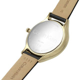 Calvin Klein Gold Dial Black Leather Strap Women Watch 25200008