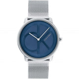 Calvin Klein Blue Dial Silver Milanese Strap Unisex Watch 25200031