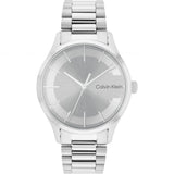 Calvin Klein Silver Dial Stainless Steel Strap Unisex Watch 25200036