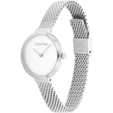 Calvin Klein Minimalistic Silver Milanese Strap Women Watch 25200082
