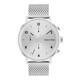Calvin Klein Silver Dial Milanese Strap Men Watch 25200107