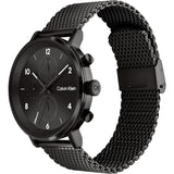Calvin Klein Black Dial Milanese Strap Men Watch 25200108